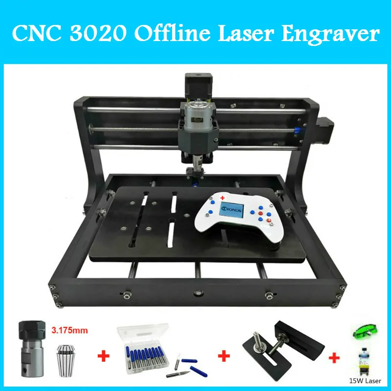 

CNC 3020 Offline Laser Engraver GRBL Control Diy Wood CNC Router Machine for Pcb Milling Wood Router Craved On Metal