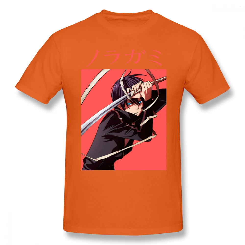 Midnite Star Noragami yato Футболка мужская футболка с коротким рукавом красивая футболка с рукавом Уличная хлопковая футболка - Цвет: Orange