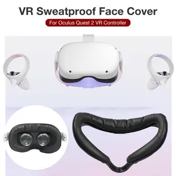 

Eye Mask Cover For Oculus Quest 2 VR Headset Soft PU Leather Face Foam Eye Mask Pad Breathable Light Blocking Cushion Cover