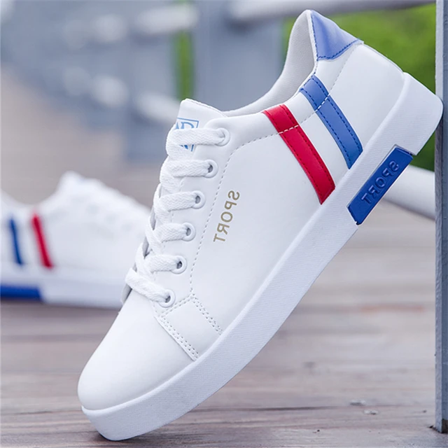 Lace-up Luxury Sneakers White Black Shoes Blank Fashion Sneakers