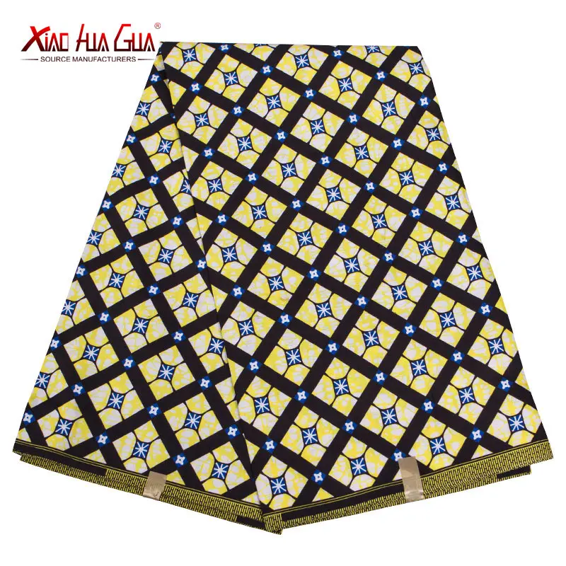 

2020 African Wax Polyester Wax Fabric Cheapest Wholesale High Quality Ankara African Wax Print Fabric FP6395