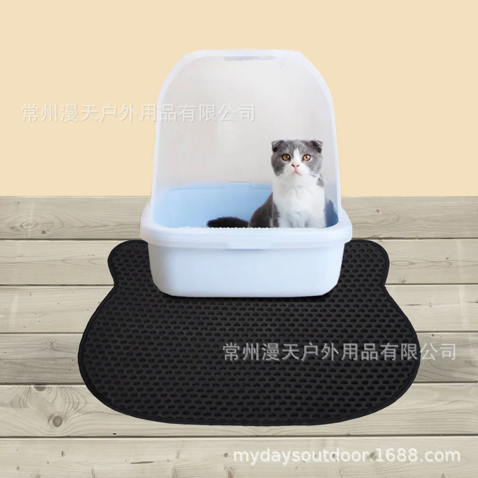 AliExpress Однослойная кошачья голова gato negro sha dian кошачья голова коврик для песка туалет для кота контроль