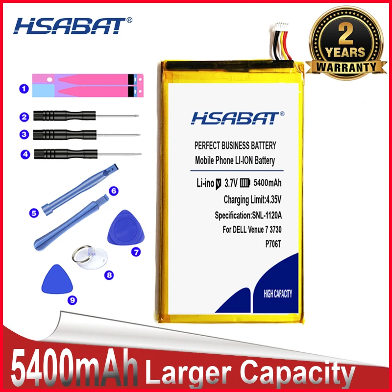 HSABAT 0 Cycle P706T Battery for DELL Venue 7 3730 8 3830 T02D T01C T02D002 T02D001 0CJP38 02PDJW P708 Accumulator | Мобильные