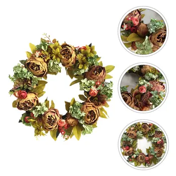 

1pc European-styled Garland Stylish Peony Wreath Wedding Floral Flower Pendant