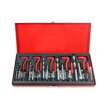 

131Pcs Thread Repair Set M5 M6 M8 M10 M12 Metric Thread Insert Repair Tools With 1.5D Coil Tin Wrench Drill Tap Suit