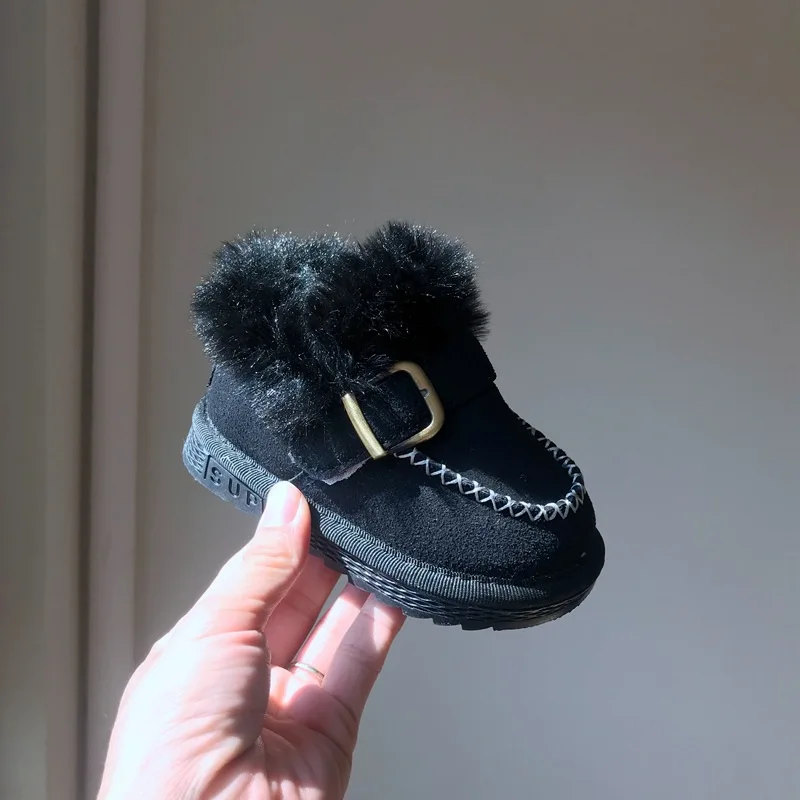 Детские зимние ботинки; толстая плюшевая зимняя обувь для детей 1-3; теплые кроссовки для малышей; коллекция года; обувь для новорожденных мальчиков и девочек; высокое качество; C10212