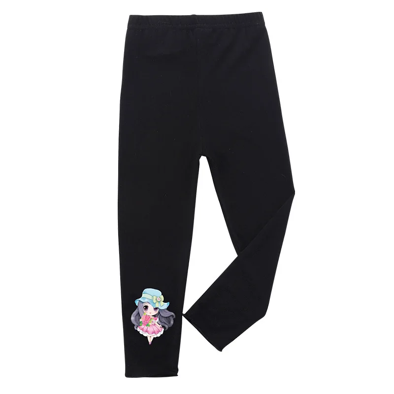

New girls' leggings summer modal high elastic children girls outer wear thin seven-point pants