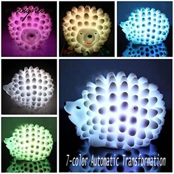

Lamp Luminaria Night Light Led Colorful Hedgehog Style Easy Convenient Desk Bed Lamp Children Lamparas Lampa ночник светильник