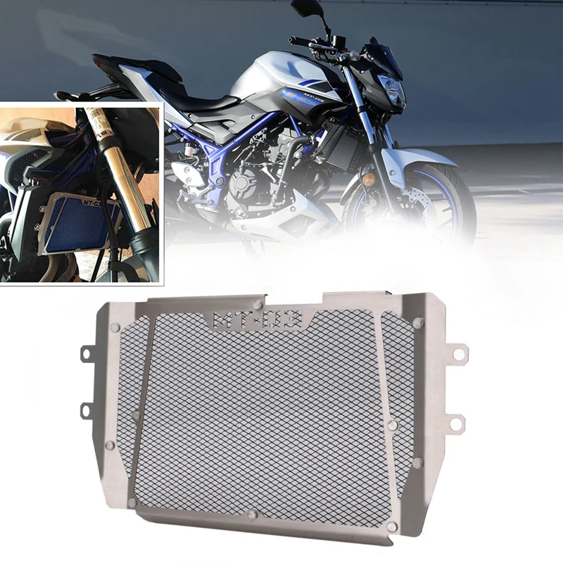 Мотоцикл решетка радиатора Решетка Крышка масляного радиатора для Yamaha MT-03 MT03 MT 03 черный