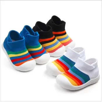 

New Baby Shoes Fashion Breathable Kids Casual First Walkers Children Soft Rubber Sole Boys Girls Anti-slip Sport Shoes