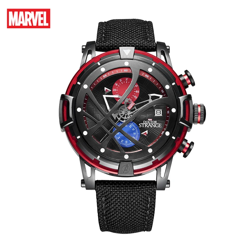 Disney Original Marvel Doctor Strange Men Casual Quart Orologi Da Polso Eye Of Agamotto Nuovo Fuso Orario Multiplo Relogio Masculino