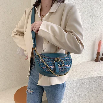 

Fashion new chest bag woolen shoulder bag texture popular lady crossbody bag women handbags women leather handbags