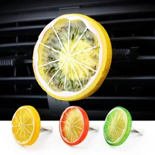 Освежитель воздуха для автомобиля, кондиционер на вентиляционное отверстие, твердый парфюм с клипсой, автомобильный парфюм в форме лимона, автомобильный Стайлинг, интерьер, ароматерапия