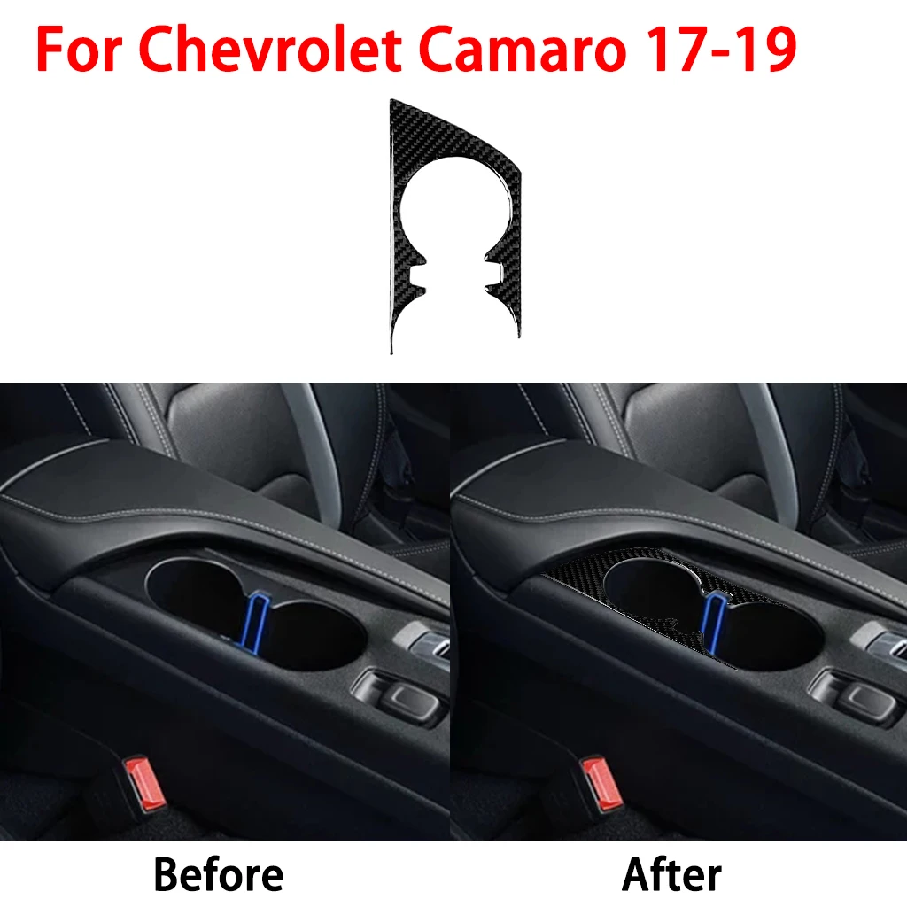 Автомобильный держатель для стакана воды из углеродного волокна наклейка Chevrolet
