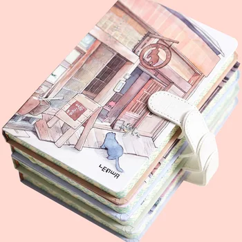

The Most Beautiful Small Shop Notebook Color Paper Hardcover Diary Book Weekly Planner School Office Supplies Stationery
