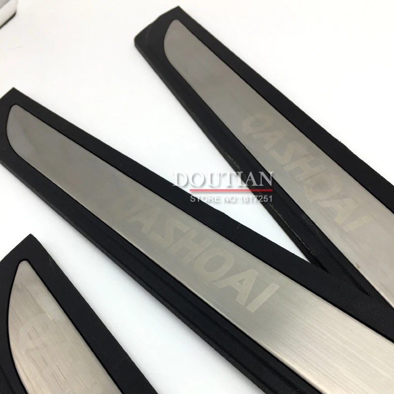 Side Door Sill Protector Threshold Scuff Plate Welcome Pedals Covers Trims Car Styling For Nissan Qashqai j11