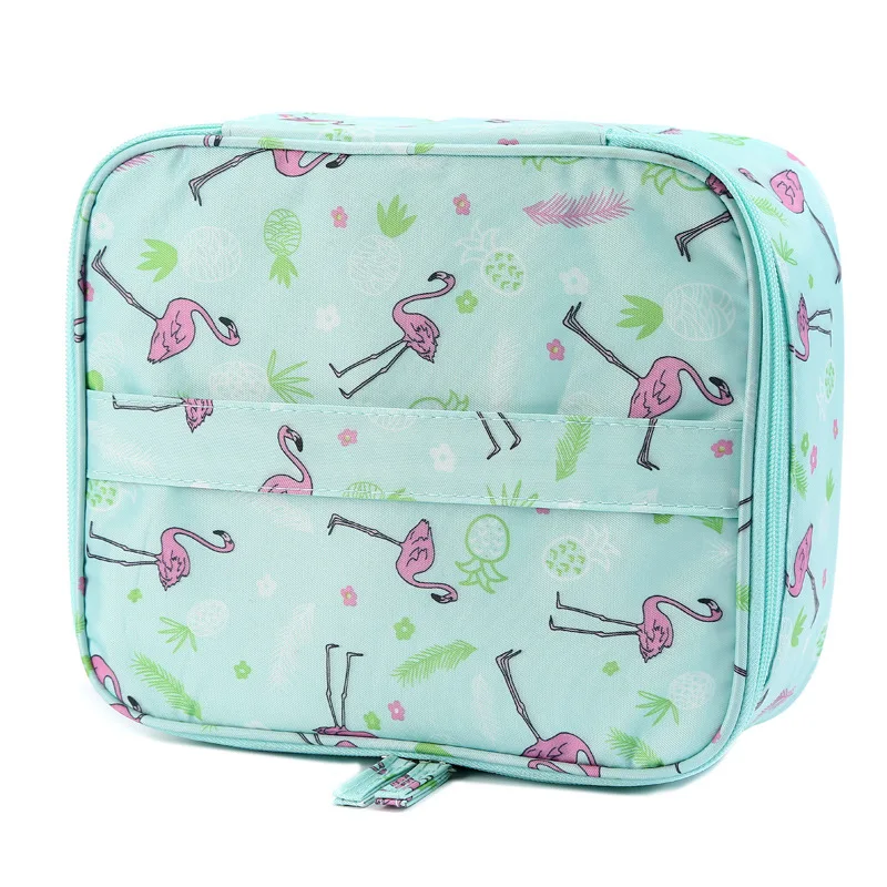 B Pink flamingo Высококачественная многофункциональная косметичка для путешествий, женские косметички, органайзер для туалетных принадлежностей, водонепроницаемые женские футляры для хранения косметики - Цвет: B Pink flamingo