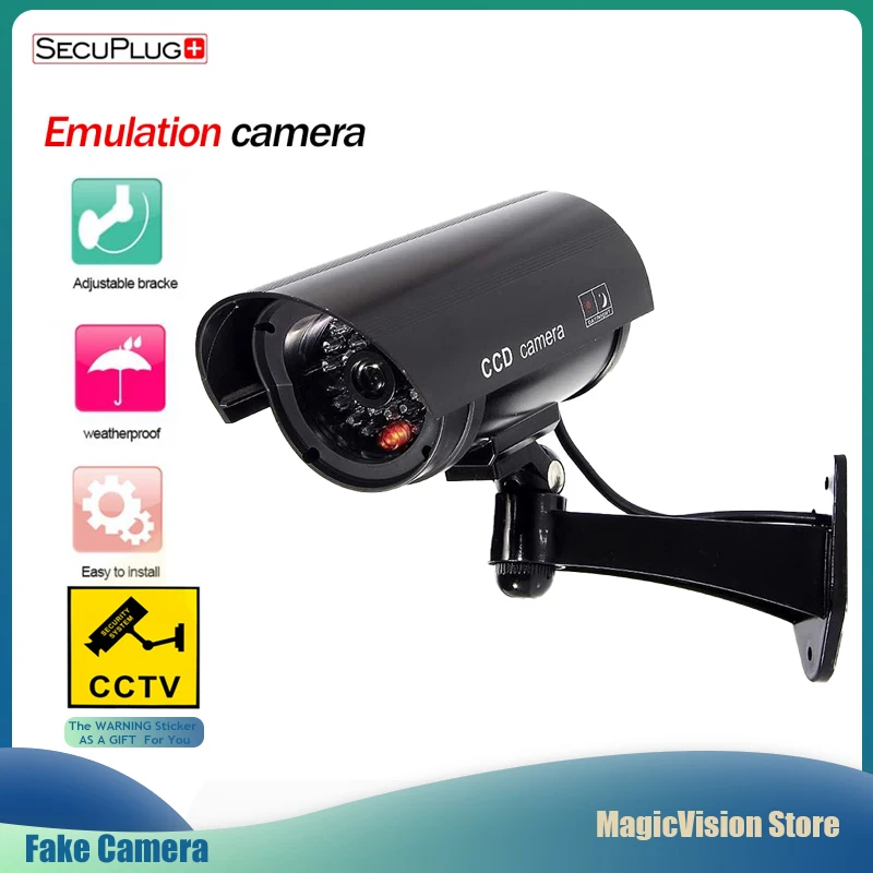 

Fake Dummy Camera BX-11 Bullet Waterproof Outdoor Indoor Security CCTV Surveillance Camera Flashing Red LED Free Shipping