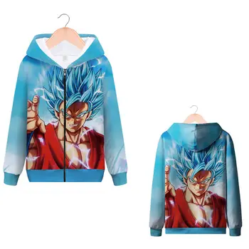 

Anime Dragon Ball Goku 3D Hoodie Sweatshirt Dragon Ball Super Hoodies Men Harajuku Streetwear Casual Zipper Hoodies Jacket