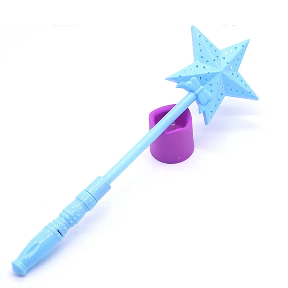 

Illuminated Five-Pointed Star Magic Wand Colorful Flash Hollow Rod Projection Concert Stick Children'S Toys
