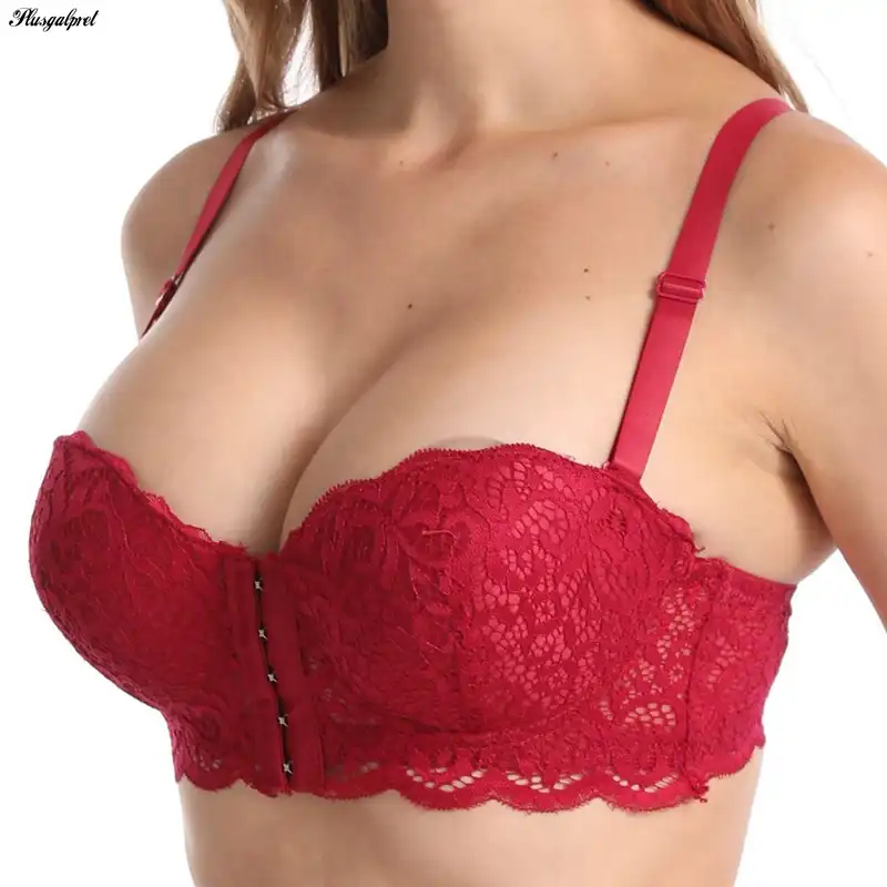 Plusgalpretプランジブラジャーセクシー収集女性ハーフカップ ランジェリーセクシーなv字型のストライプ非が詰めプッシュアップブラジャーの下着ブラジャーcカップブラジャー Bras Aliexpress