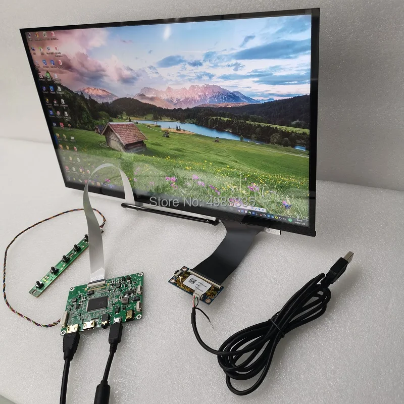 15," сенсорный экран дисплей модуль для Raspberry Pi монитор дисплей двойной HDMI подходит емкостный сенсорный экран 10 точек касания USB5V решение Солнечная энергия Hi