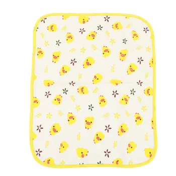 

1pc Yellow Duck Print Cartoon Nano Reusable Waterproof Baby Insulation Pad Newborn Washable Cotton Baby Mattress