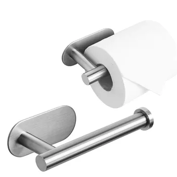 

1PC Wall Mount Toilet Paper Holder Stainless Steel Bathroom kitchen Roll Paper Rack Tissue Towel Accessories Rack Holders XB 085
