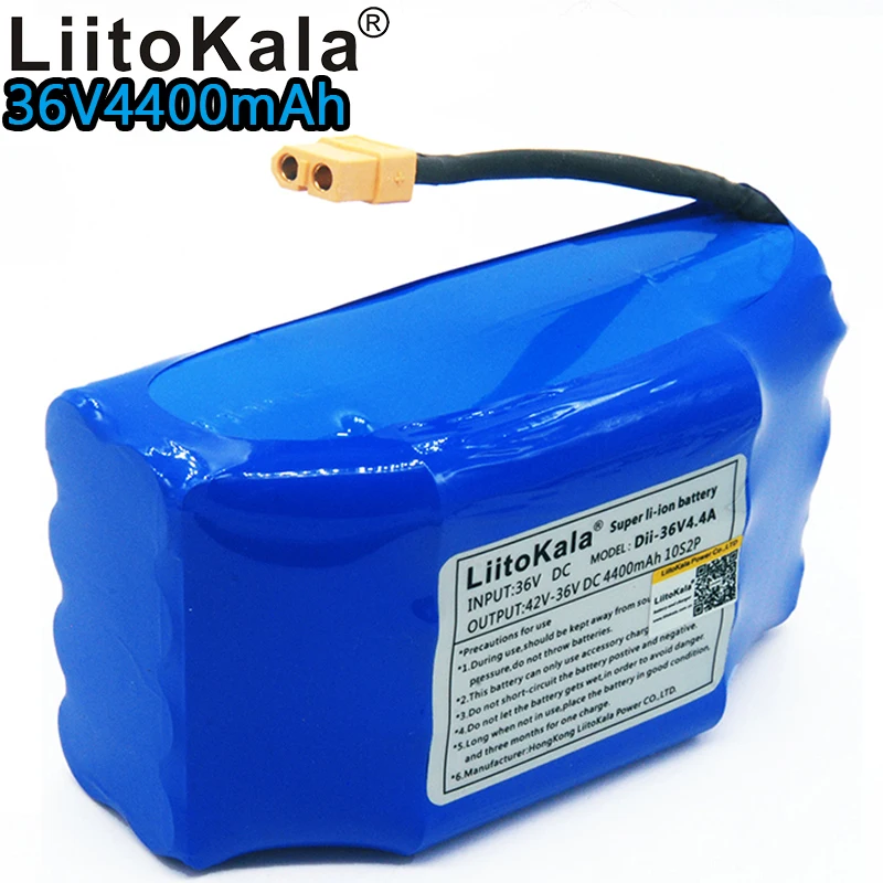

HK Liitokala original 36V 4.4Ah 4400mah high drain 2 wheel electric scooter self balancing lithium battery pack
