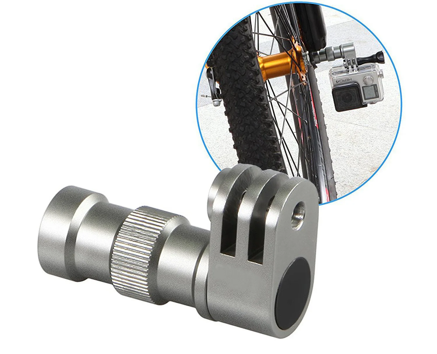 

Fixed Bracket For Gopro Hero5 4 3 Bracket Bicycle Sport Wheel Axle Go Pro Action Camera Accessories Sports Cycling
