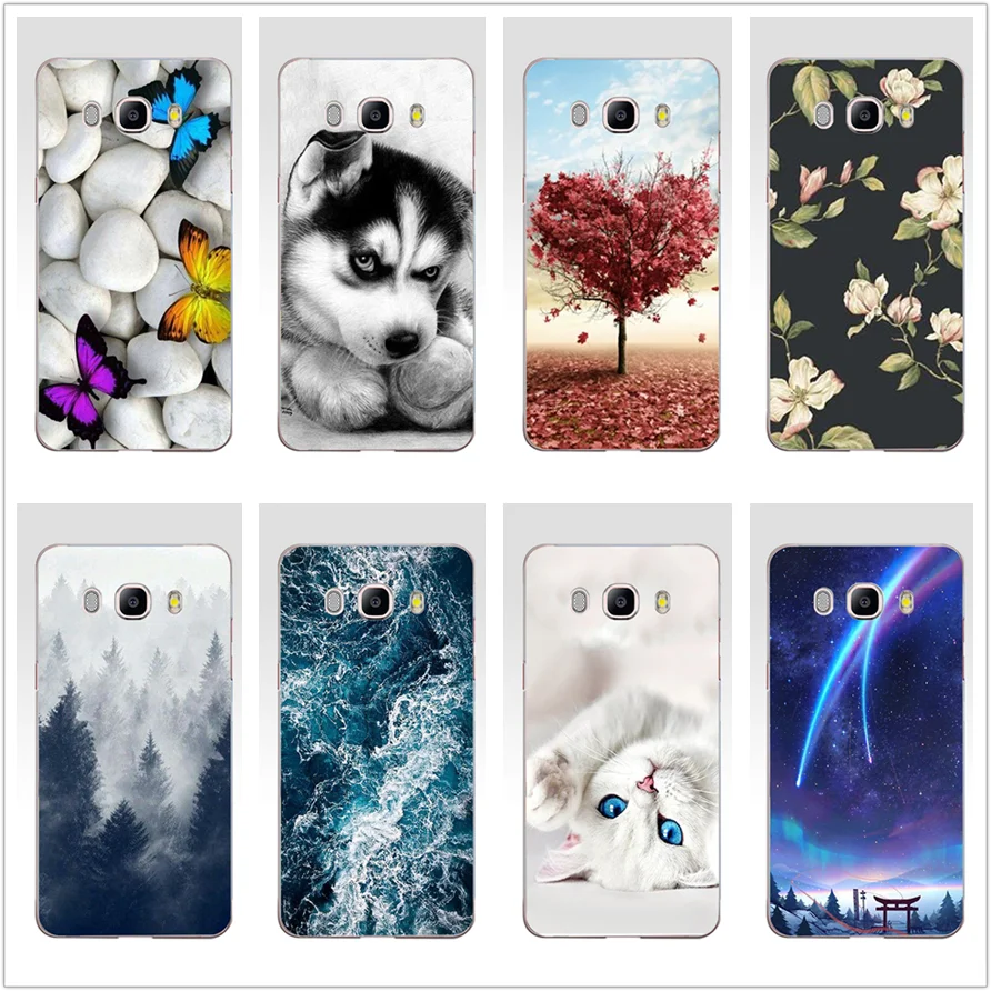 

Silicone Case FOR Samsung Galaxy J7 2016 Case J710 J710F Cover FOR Samsung J7 2016 phone soft tpu protective printing Shell Pop
