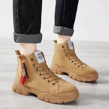 NIKEZI/женские зимние теплые ботинки с высоким берцем; стильная кожаная обувь для отдыха; ботинки Martens для девочек; нескользящие Ботинки martin; кроссовки