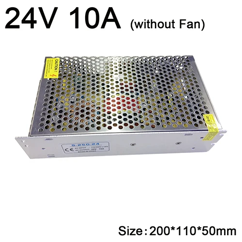 24V освещение Трансформатор AC110V 220V постоянного тока до DC24V 1A 2A 3A 5A 6.5A 8.5A 10A 15A 16.5A 21A 30A переключение Питание Мощность конвертер - Цвет: 24V 10A