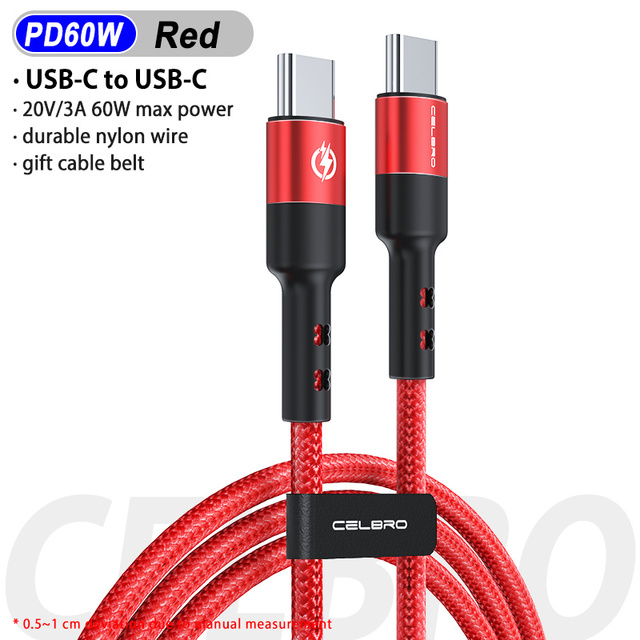 3A Usb Type C Cable C To C Cable Usbc PD Charging Cable for Samsung S20 Ultra Note 20 S21 Plus Quick Charge 4+ Fast Charger