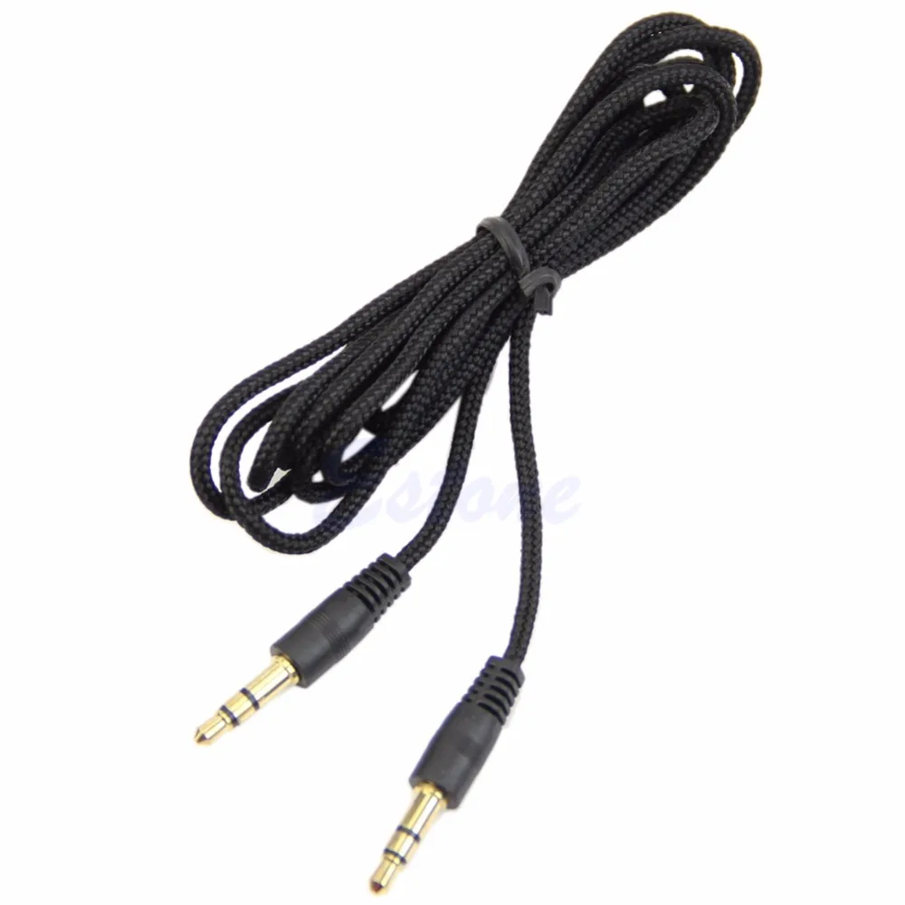

1pcs New 3.5mm Car Aux Auxiliary Cord Male To Male Stereo Audio Cable For iPhone iPod MP3