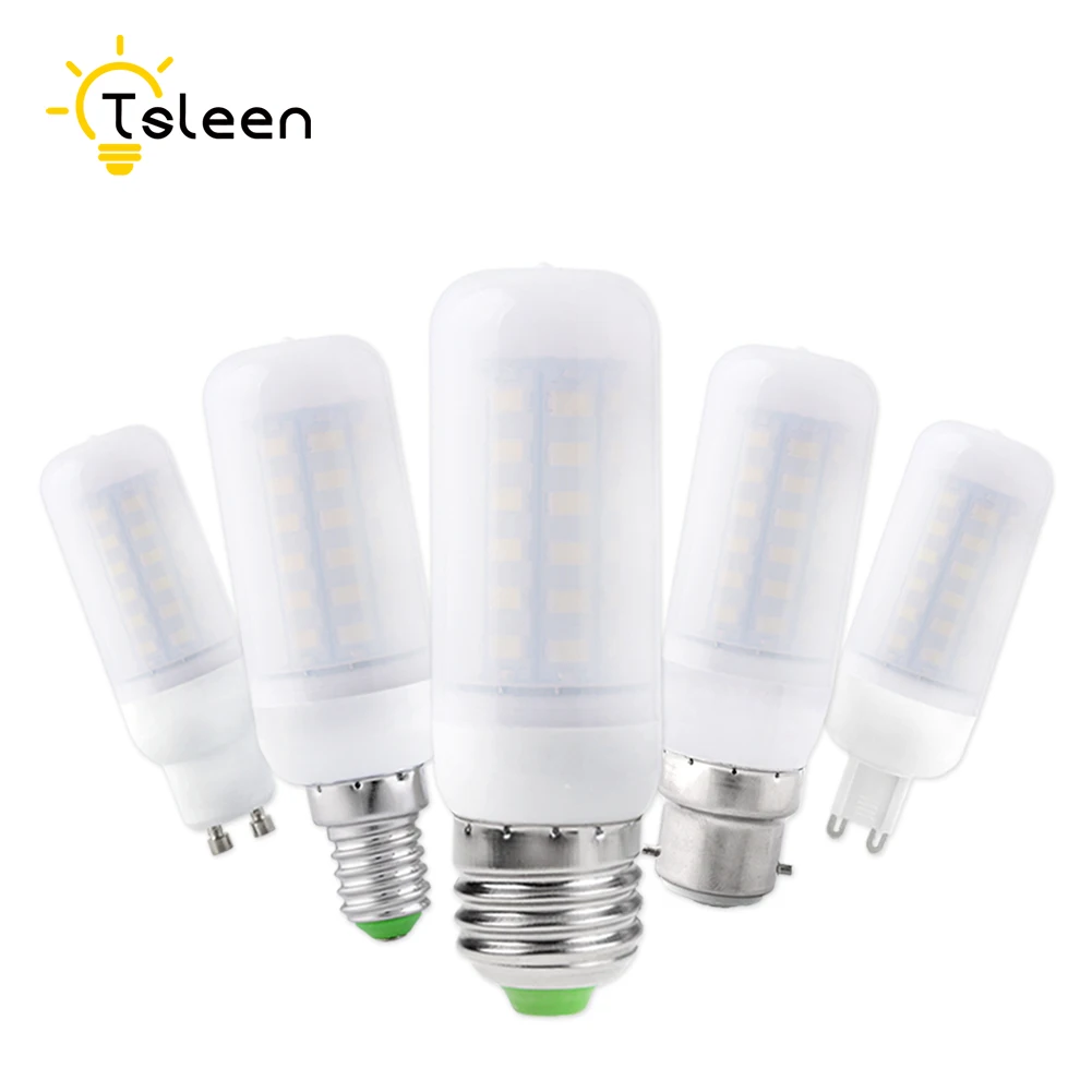 10x E14/E27/G9/GU10 5730smd 7/9/12/15/20/25W 110/220V Led Corn Bulb Lamps Lights 