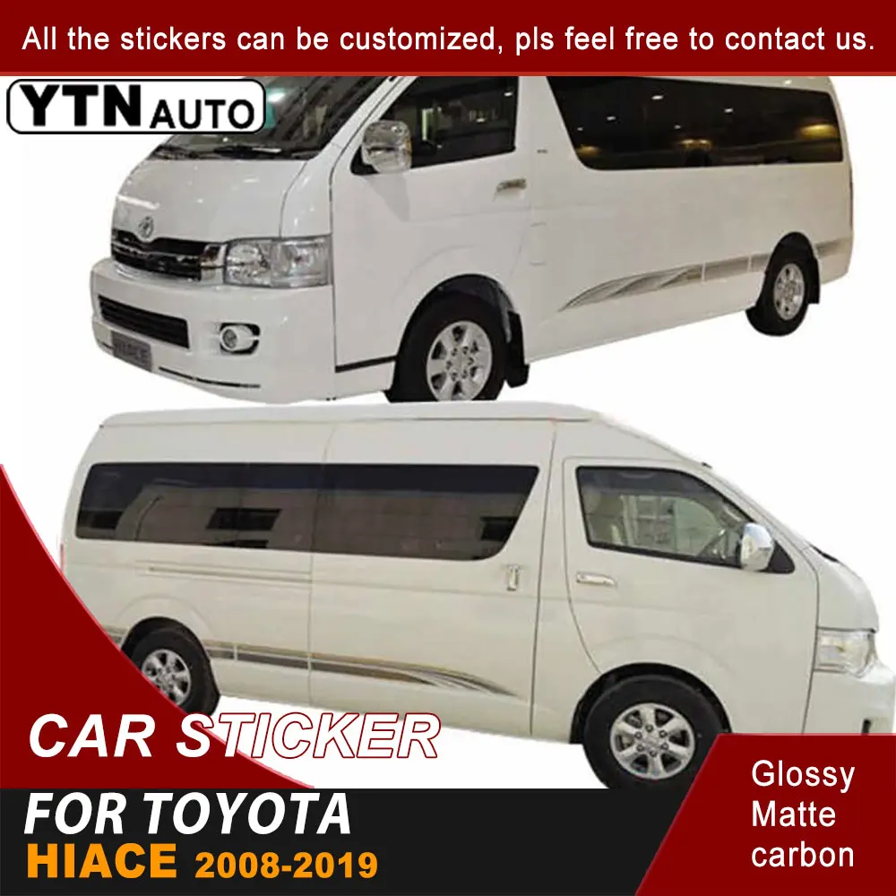

2 шт., автомобильные виниловые наклейки для Toyota Hiace 2008-2019 Mini Bus или Van
