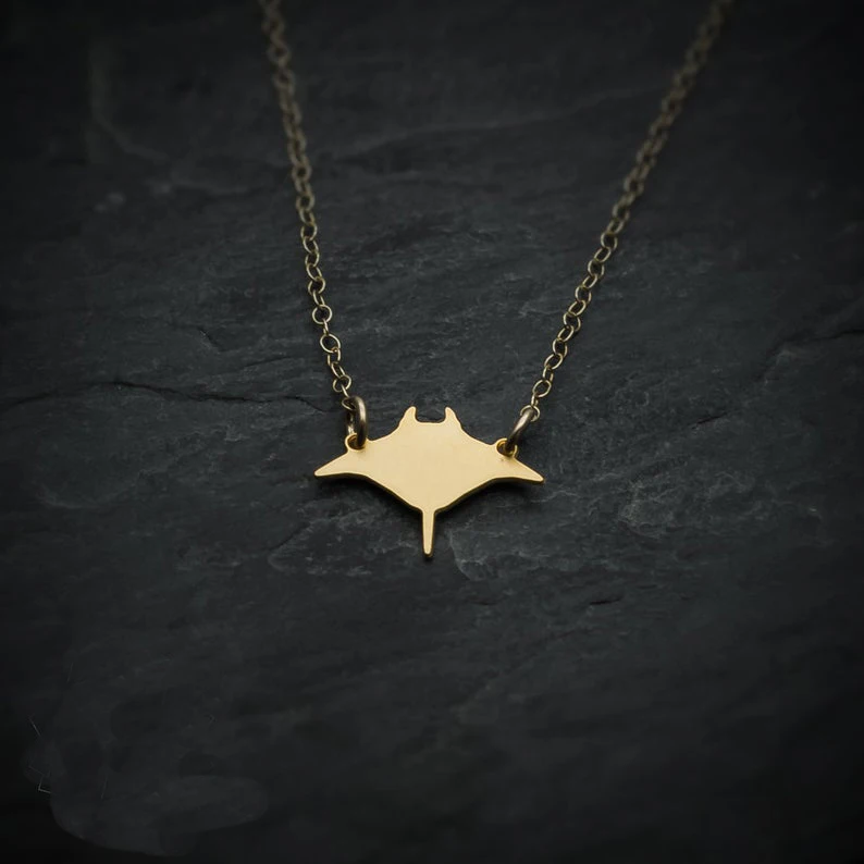 Ожерелье с рыбками Manta Ray мини очаровательные ожерелья кулоном ювелирные изделия