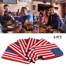 6 шт. Подарочный прочный Банкетный практический кулер втулки инструменты пивные флаги узор домашнее украшение тонкий чехол вечерние сумки тонкий