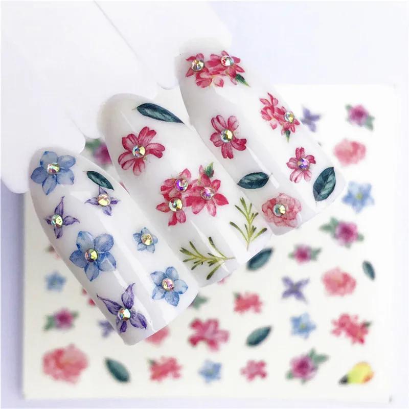 

1 Pcs Purple Red Flowers Nail Art Acrylic Powder 3D Nail Tips Nail Glitter Crystal Powder Manicure Tools Acrylic Powder For Nail