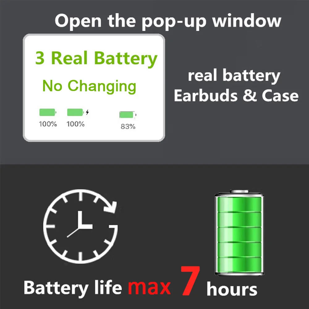 i90000 max Newest Wireless headphone bluetooth earphone in ear TWS Wireless Touch  GPS 1: 1 Clone Super Bass Airoha Air pro 3