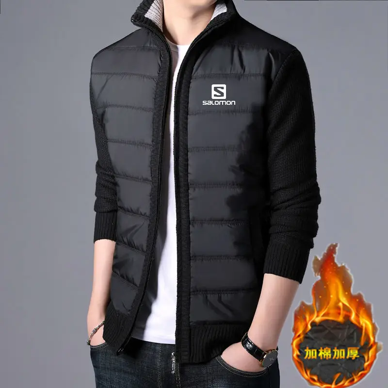 

2019 Autumn Winter Men's SweaterCoat Solomon Wool Sweater Jackets Men Zipper Knitted Thick Coat Casual Knitwear M-3XL