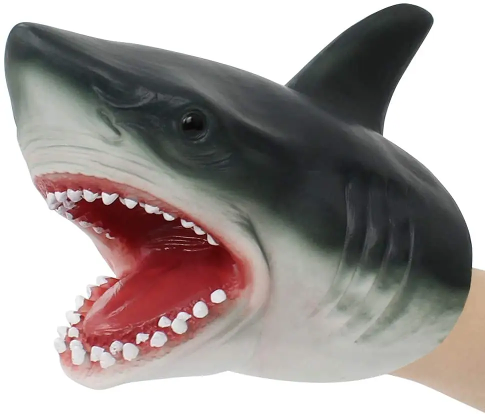 

Shark Hand Puppet Animal Head Gloves Kids Toys Gift Hand Puppet For Stories Shark Model Figure Toy Gag Jokes kids Gifts