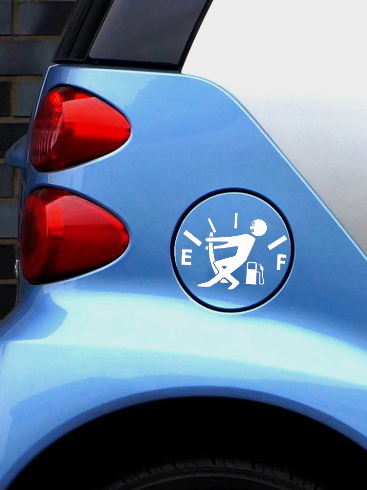 

1 Pcs Car Sticker Funny Pull Fuel Tank Pointer To Full Waterproof Reflective Vinyl Car Sticker Decal Car Exterior Accessories