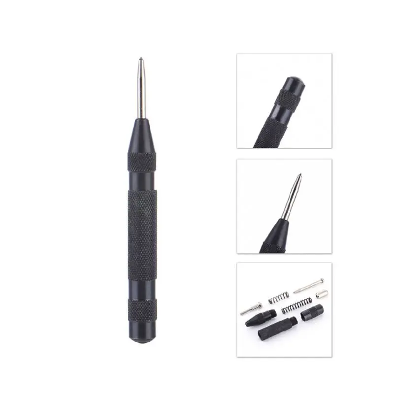 

Black Professional High Hardness Punch Hole Locator Semi-automatic Manual Punching Window Breaker Hardware Tools Good Quality