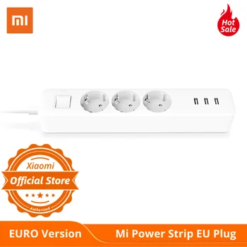 

EURO Version Mi Power Strip EU plug 3 USB 5V2A Fast Charge【 72 Hour Send Out 】