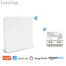 Tuya Smart Life WiFi Switch with RF Kinetic Self Powered Remote Control Wireless Switch Alexa Echo