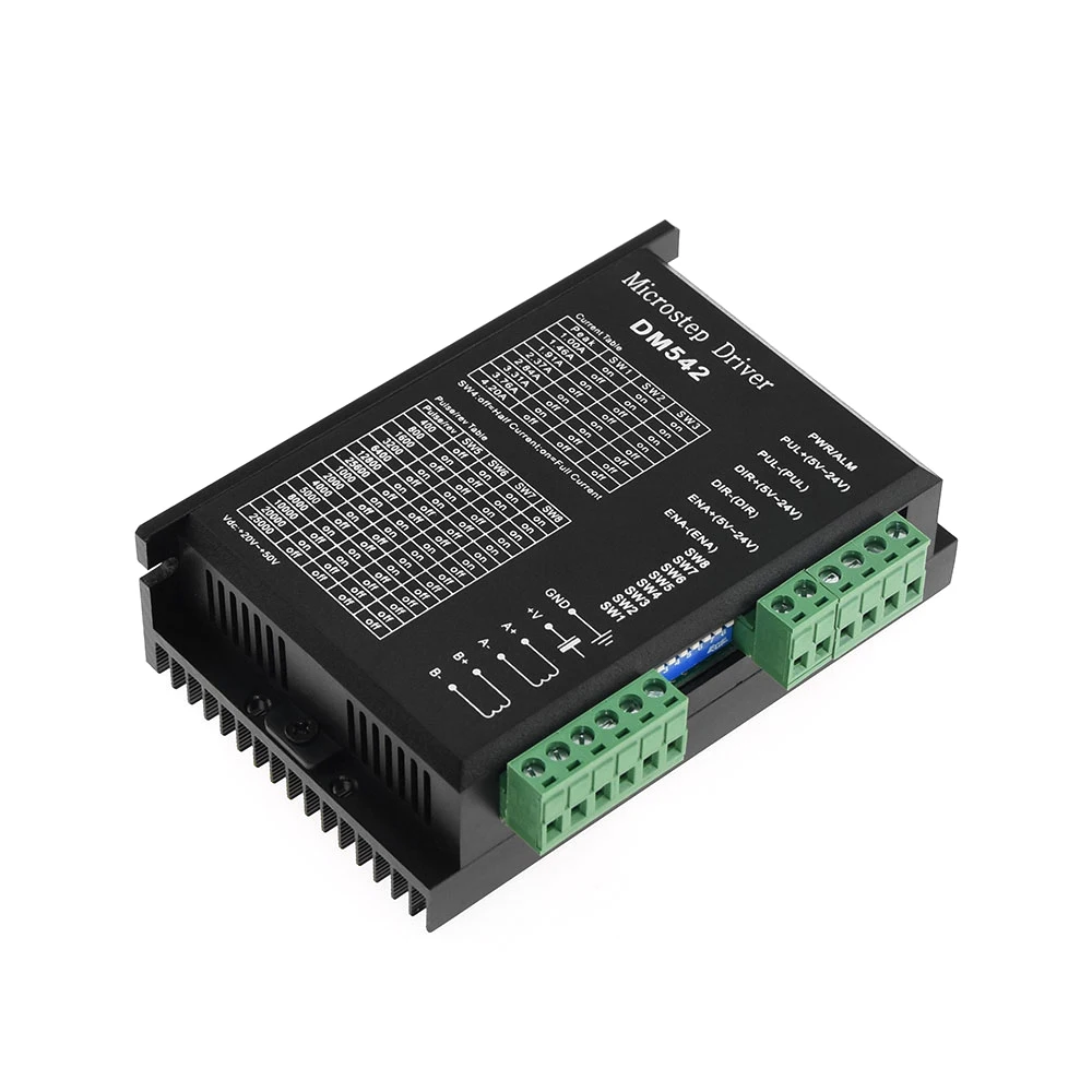 

2-phase Microstep Motor Driver DM542 DM556 Suitble for 42 57 Stepper Motor Nema17 Nema23 Supply Voltage 20-50V DC 1-5.6A