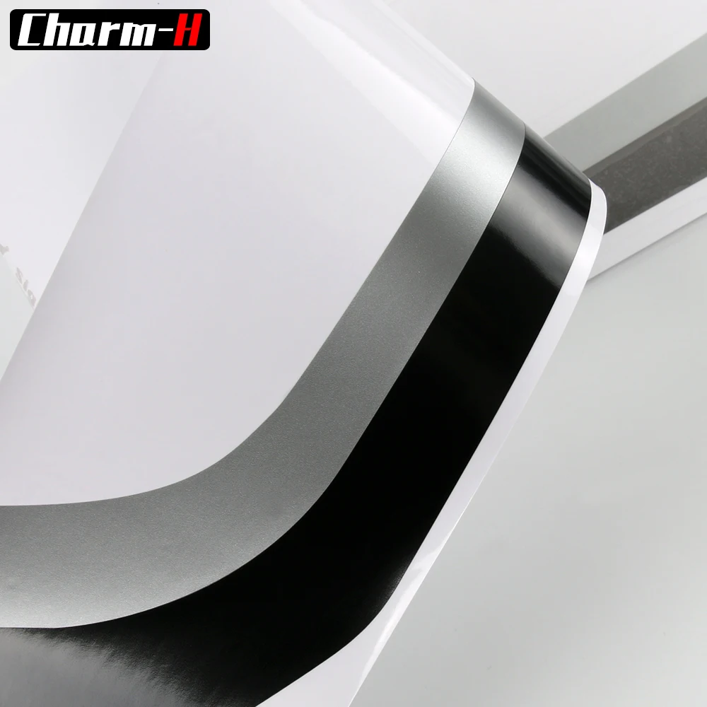 2pcs Black-Grey Performance Side Stripes Body Decal Skirt Stickers for BMW X4 G02 2018-Present Accessories