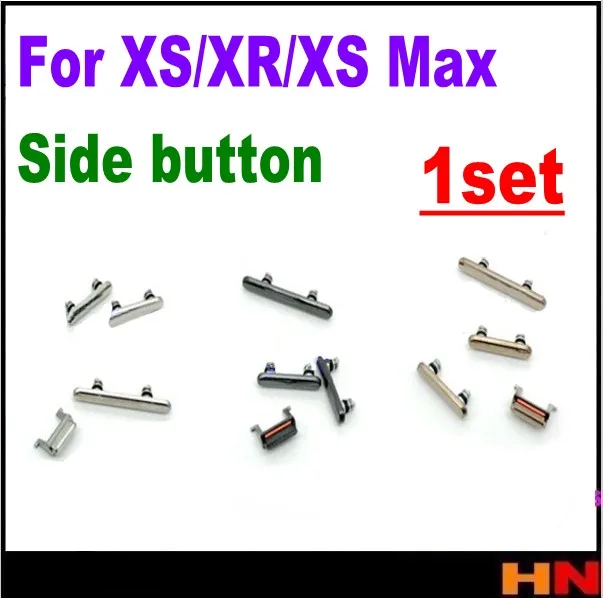1set For iPhone XS MAX XR side button key full set Power Switch Mute Volume Button Repair Parts Replacement | Мобильные телефоны и
